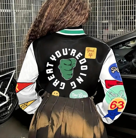 Jacket with Stand Collar - Picture 3 of 4